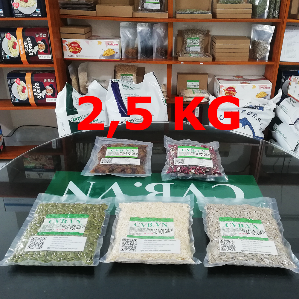 Combo Granola 2,5Kg - Nho Nâu