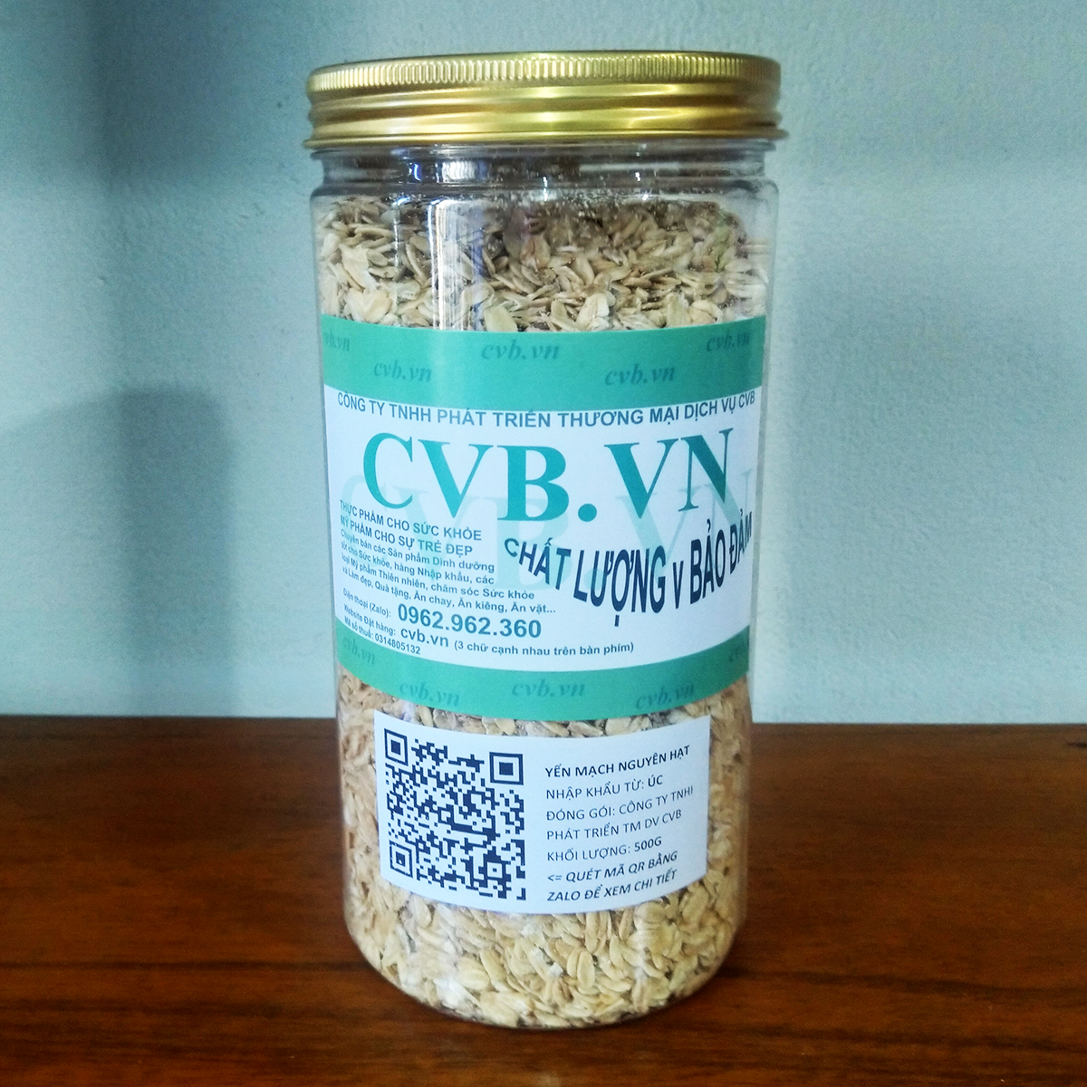 500g Yến mạch Nguyên hạt (Lon PET)