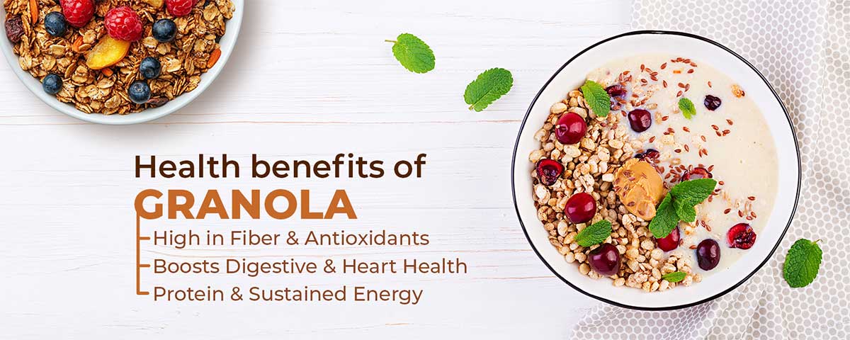 Lợi ích sức khỏe của granola trong chế độ ăn lành mạnh