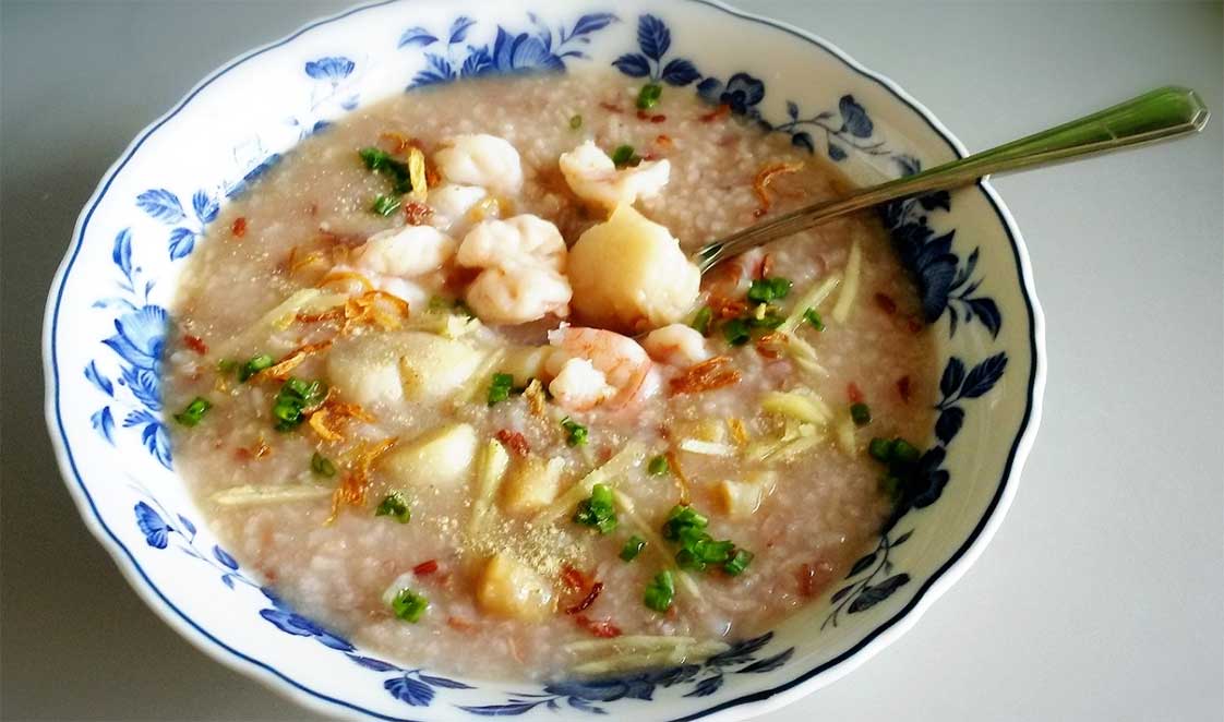 Cháo yến mạch nguyên hạt hải sản