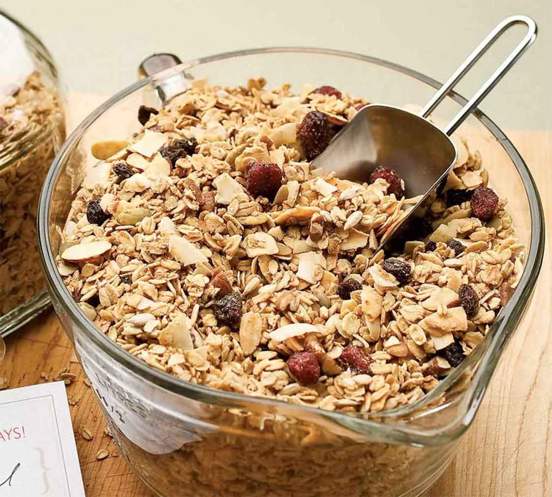 hình ảnh Yến mạch Nguyên hạt được dùng để làm món Granola