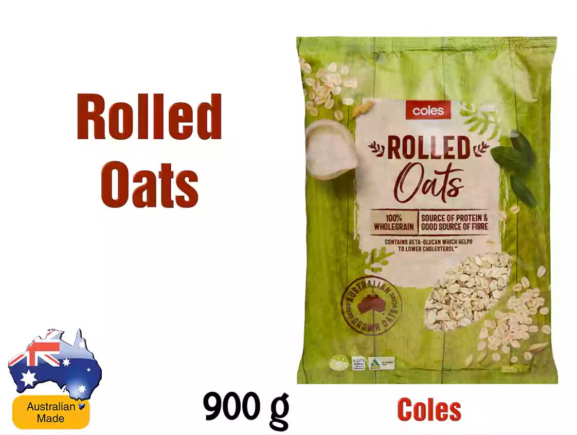 Bao bì yến mạch nguyên chất Coles của Úc
