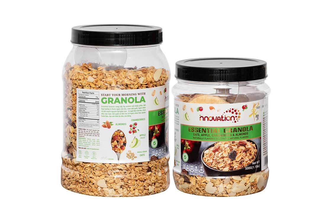 Sản phẩm yến mạch Granola Innovation dành cho người eat clean