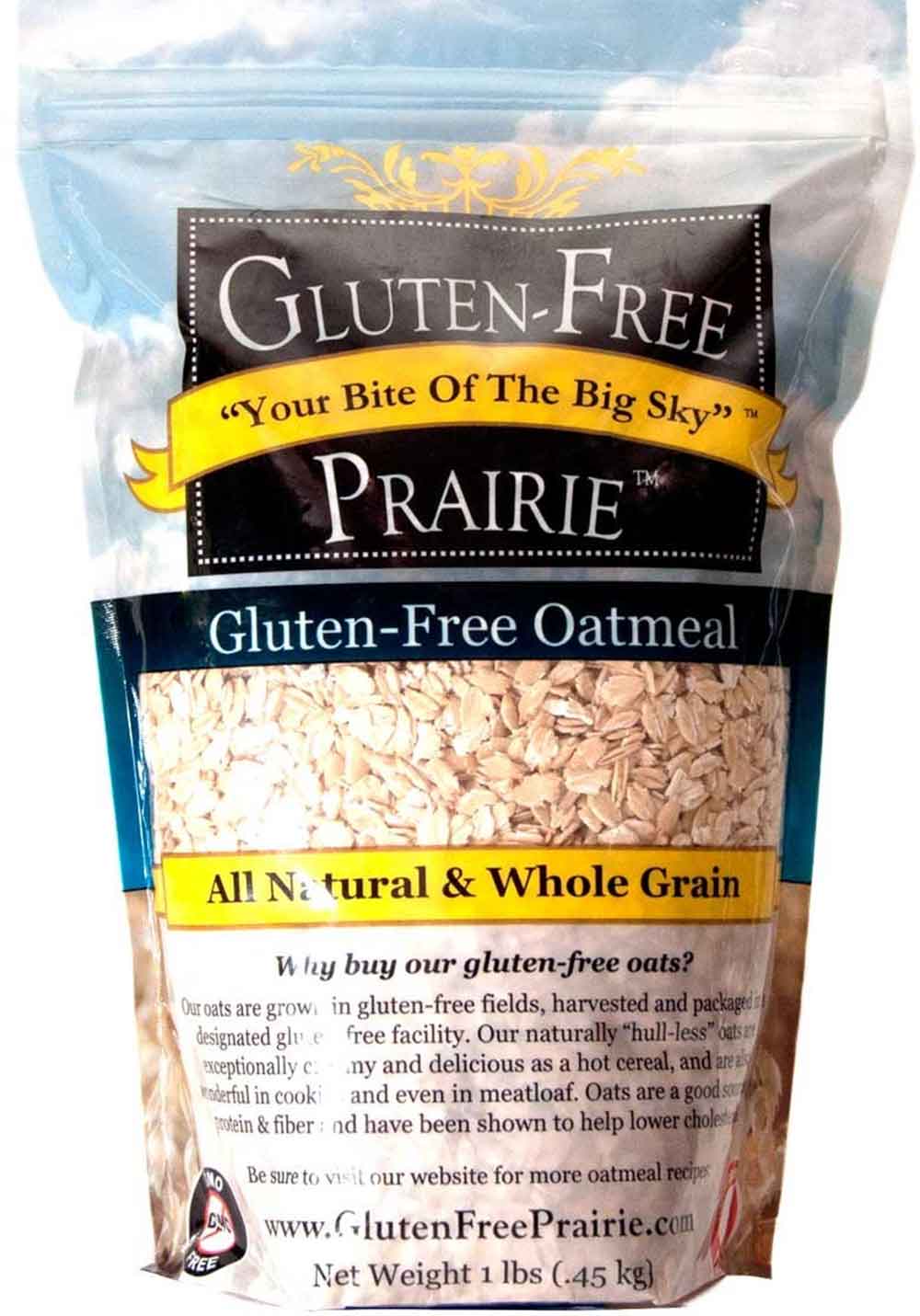 Bao bì yến mạch nguyên hạt có chứng nhận Gluten-Free trên nhãn

